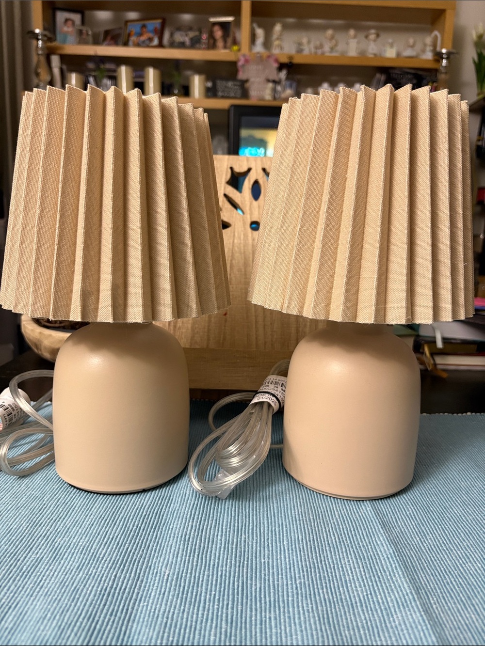 Neutral Beige Table Lamps - Set of 2
